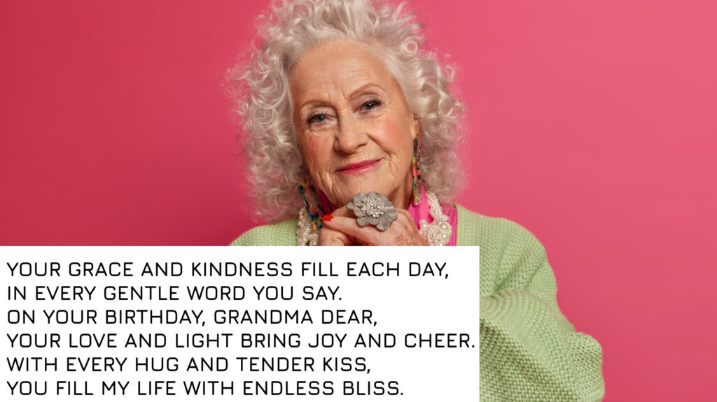 Romantic short birthday poem for Grandma