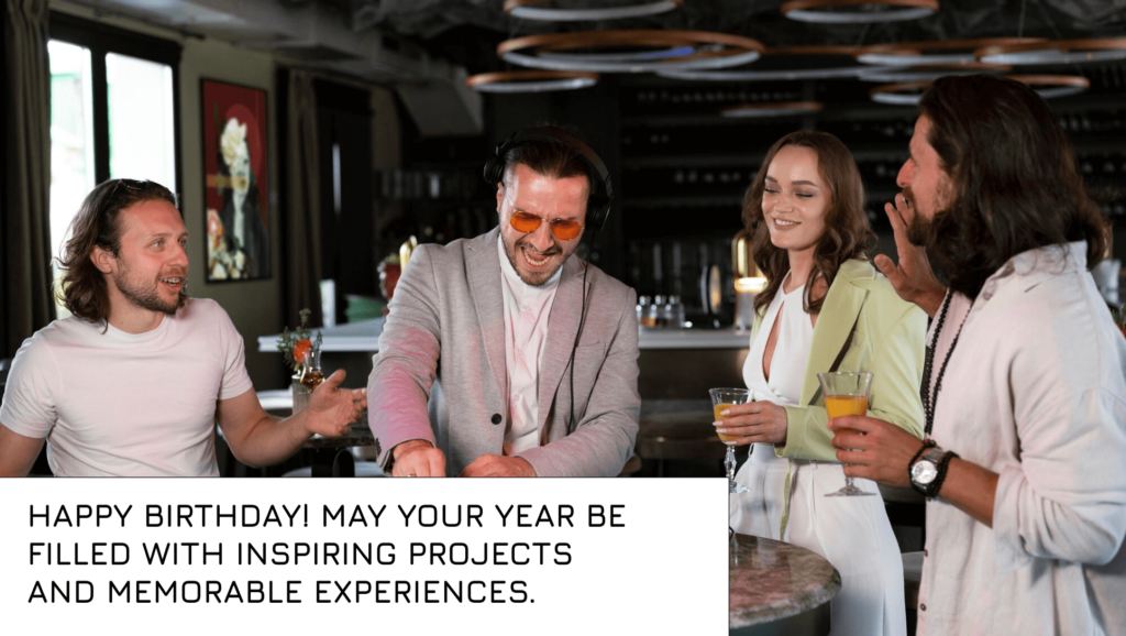 Birthday Caption for a Festival Organizer