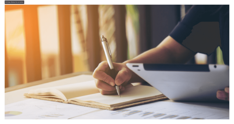 Birthday Wishes for an Author
