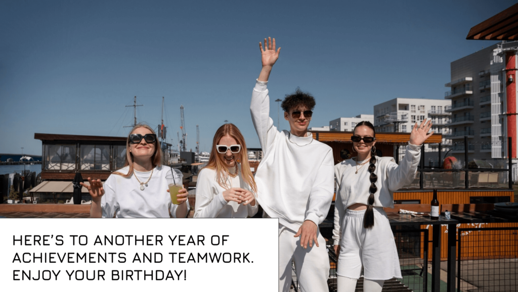 Birthday Caption for an Team Member