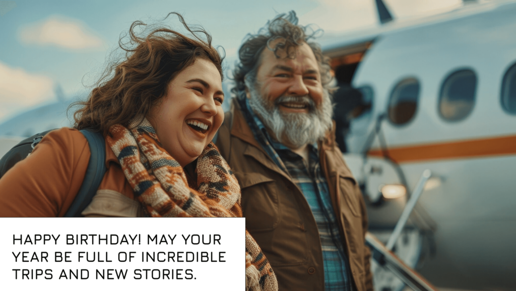 Birthday lines for an Travel Partner