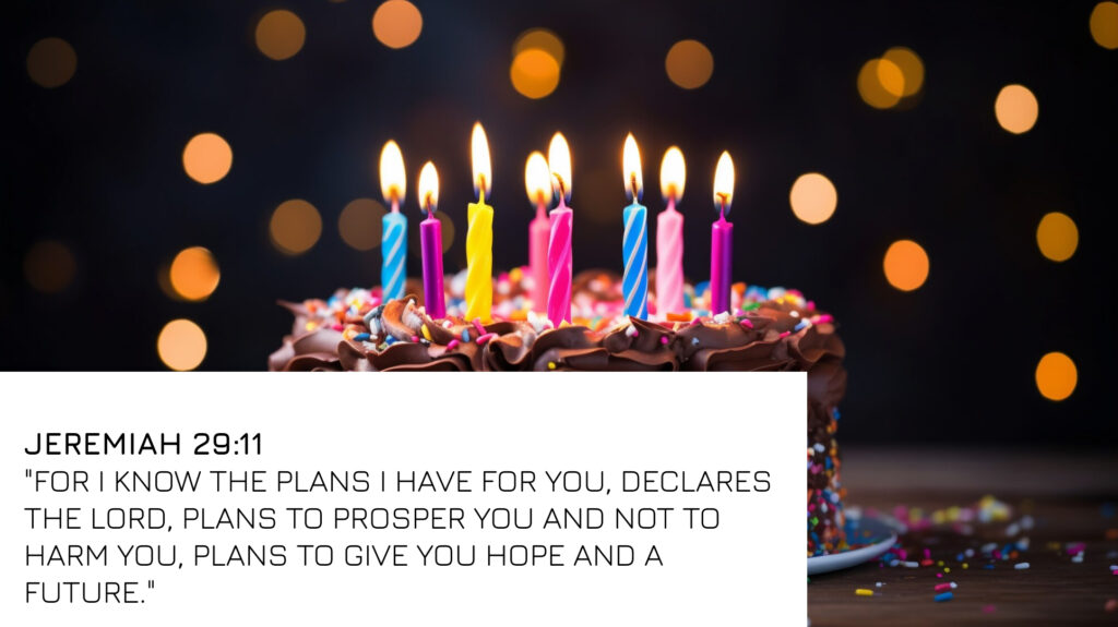 Short birthday blessings and bible verses