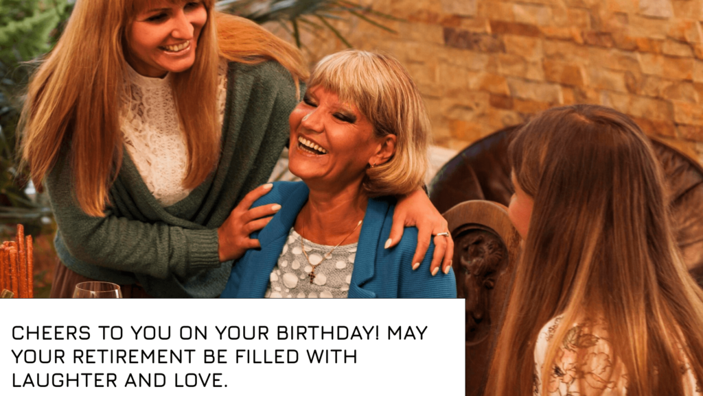 birthday Caption for a Retiree